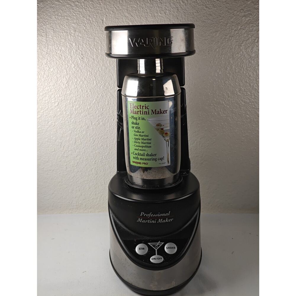 Waring Pro WM007 Professional Electric Martini Maker Shake & Stir Tested Working